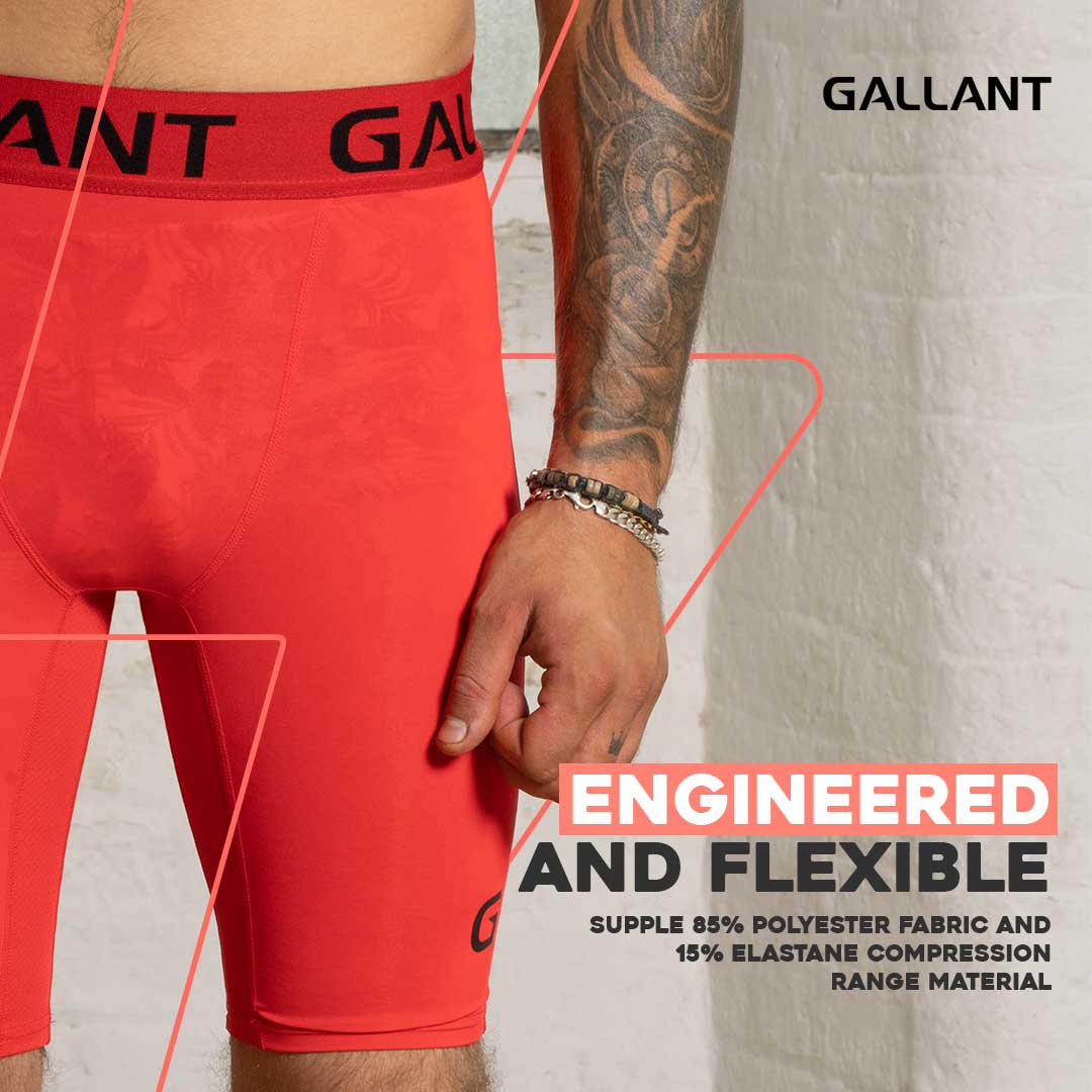 Gallant Base Layer Shorts - Red, Engineered and flexible.