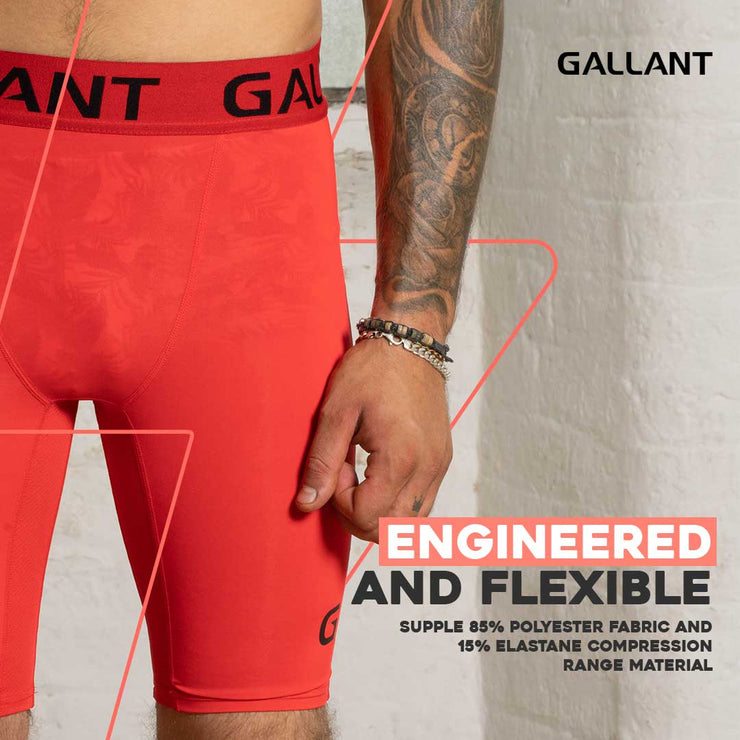 Gallant Base Layer Shorts - Red, Engineered and flexible.