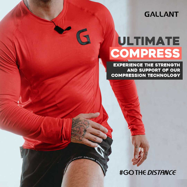 Gallant Base Layer Top - Red, Ultimate compress.