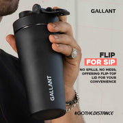Gallant Protein Shaker, Flip for sip.
