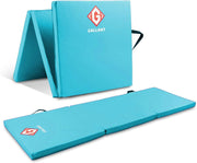 Gymnastics Mat Tri Foldable Exercise Workout Mat,Main IMG blue color.