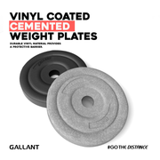 GALLANT WEIGHT PLATES SET- 20KG-100KG, Vinyl coated cemented weight plates.