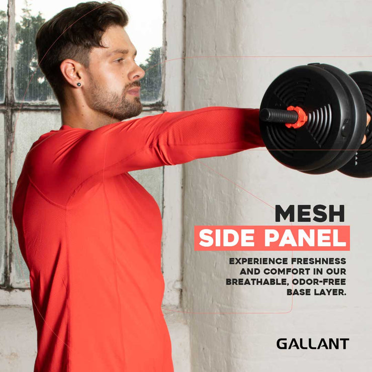 Gallant Base Layer Top - Red Mesh side panel.