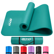 Bionix Yoga Mat - Thick NBR Foam Fitness Workout,Main green IMG.