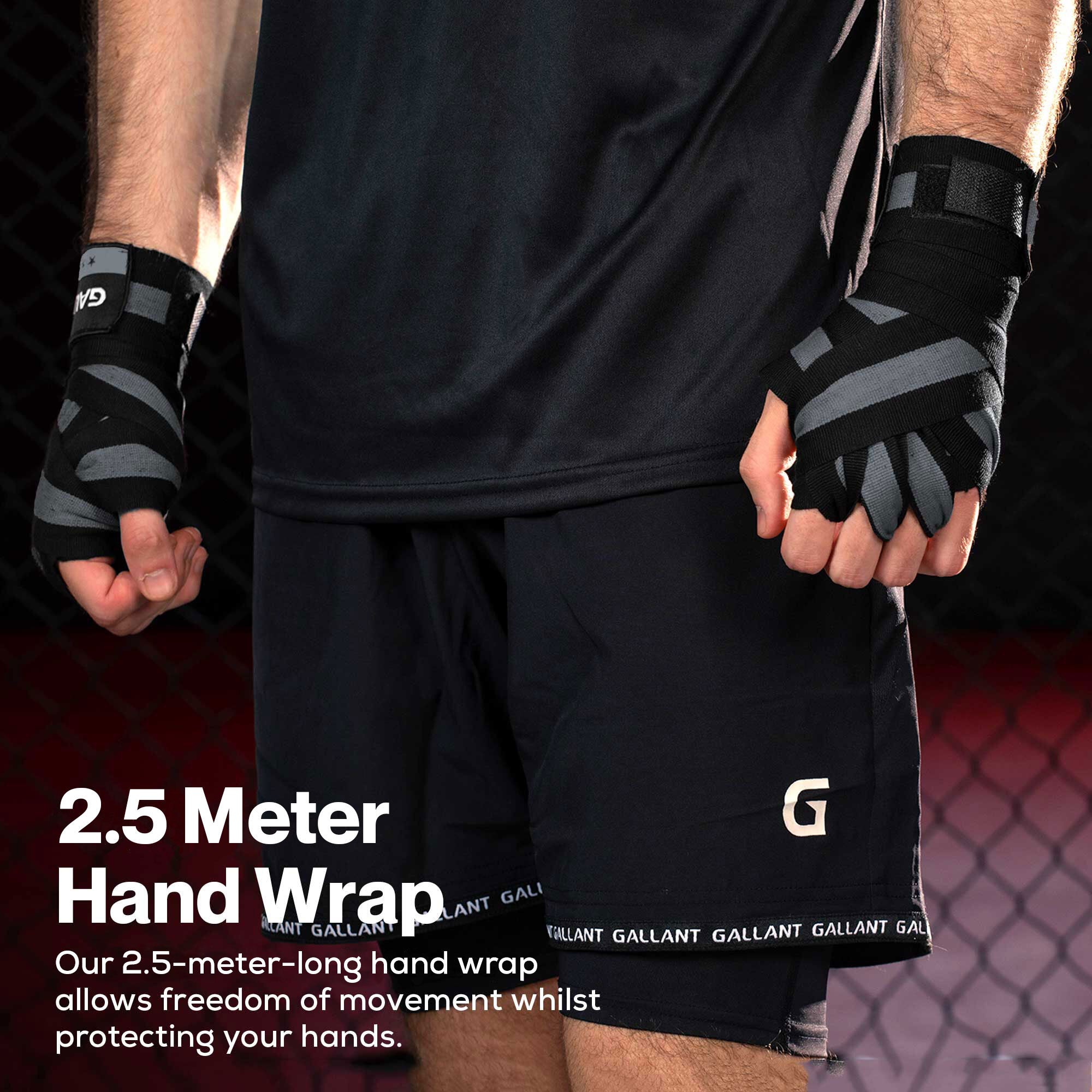 Raps Boxing Boxing Hand Wraps & Wrist Wraps for Boxers - Black – Gallant Sport