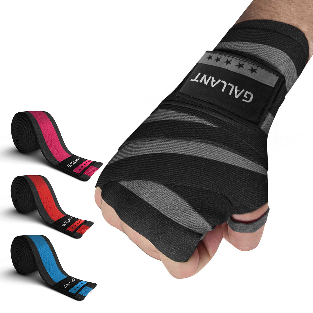 Gallant heritage boxing hand wraps gray wrist muay thai best gloves tape for hans gel gym .