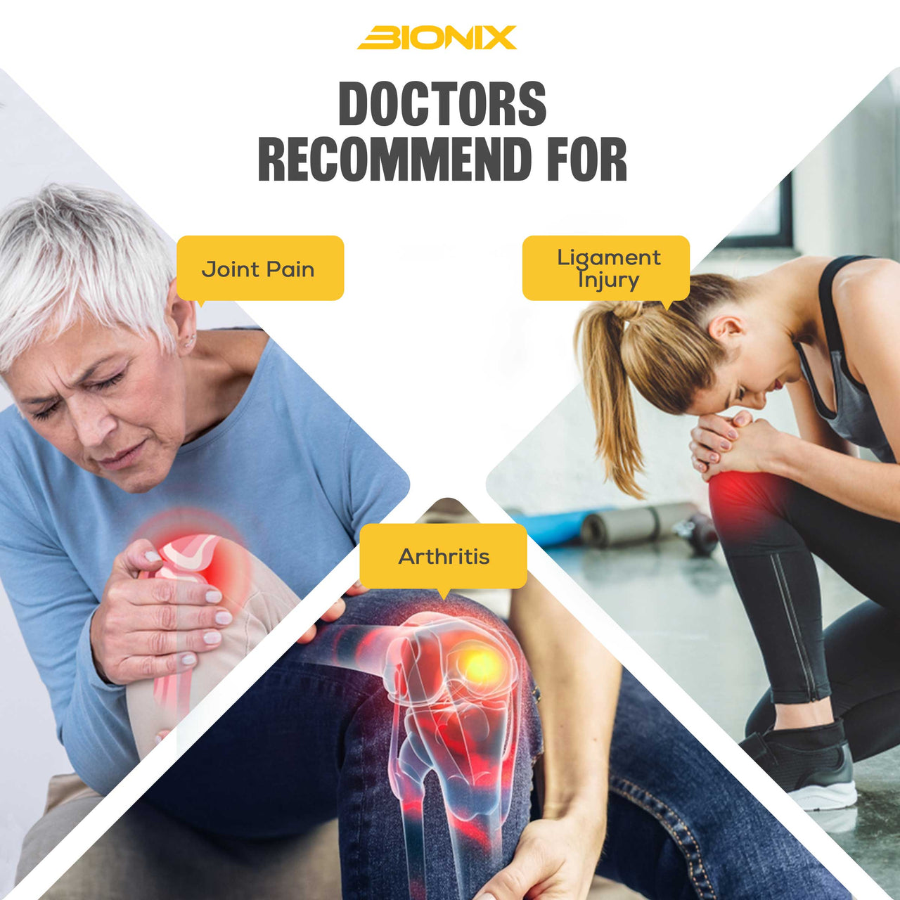 Knee Support Brace Adjustable Strap Arthritis Pain,Doctors recommend for.