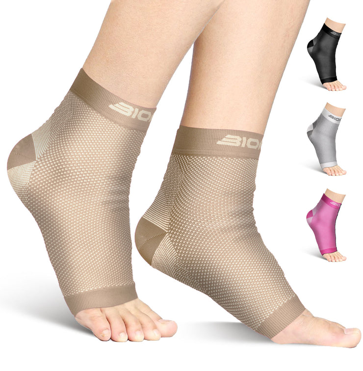 Beige plantar fasciitis socks compression for night sock best fascia splint foot sleeves support boots.