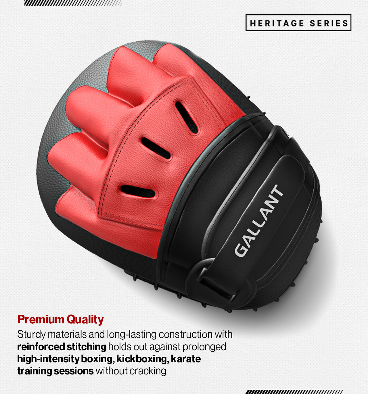 Gallant boxing pads gloves show the again heritage series.